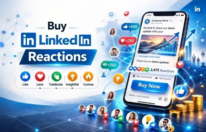 Buy LinkedIn Reactions- SocialVix