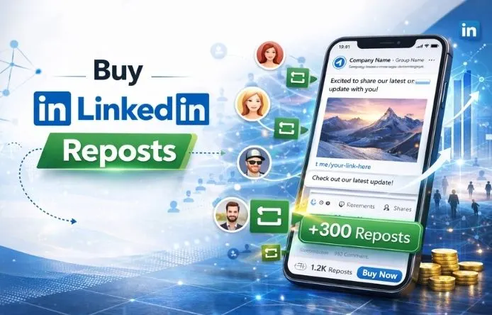 Buy LinkedIn Reposts- SocialVix